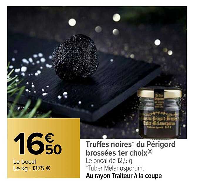 truffes noires du périgord brossées 1er choix
