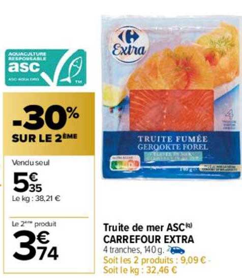Truite De Mer Asc Carrefour Extra