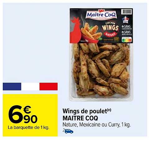 wings de poulet maître coq