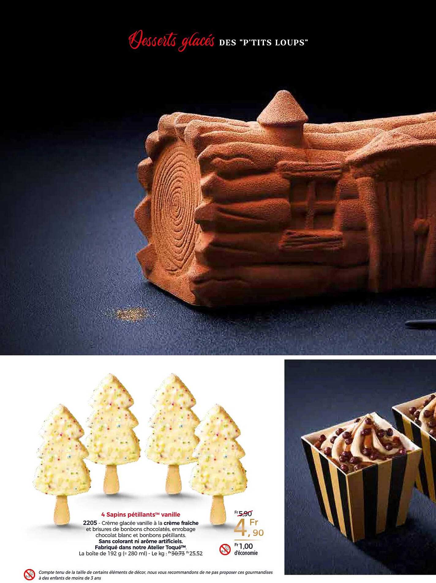 4 sapins pétillants vanille