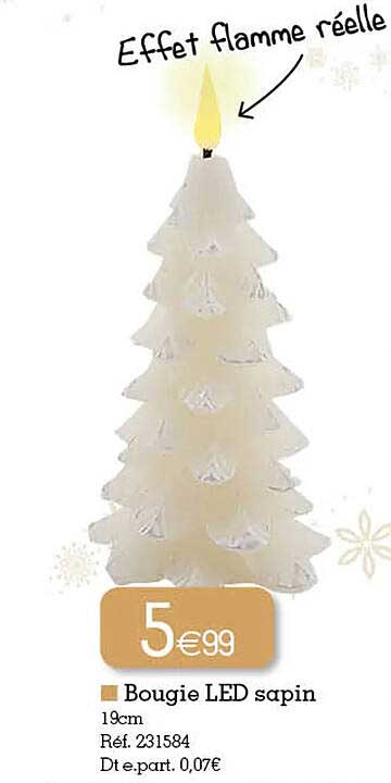 Bougie Led Sapin