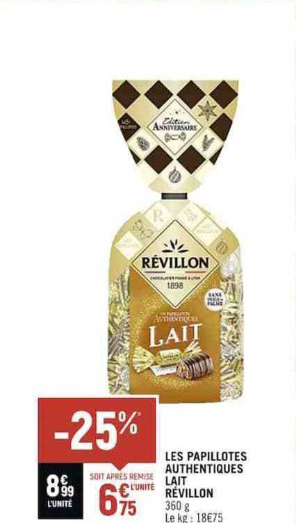 les papillotes authentiques lait révillon