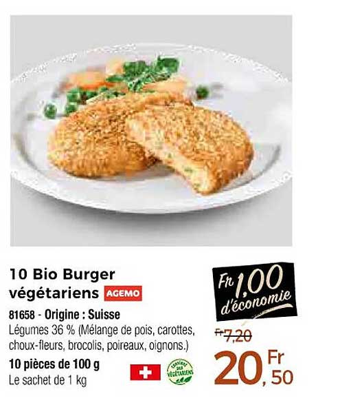 10 bio burger végétariens