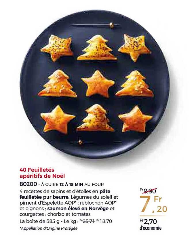 40 Feuilletés Apéritifs De Noël