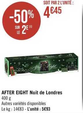after eight nuit de londres