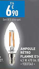Ampoule Rétro Flamme E14