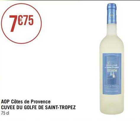aop côtes de provence cuvée du golfe de saint-tropez