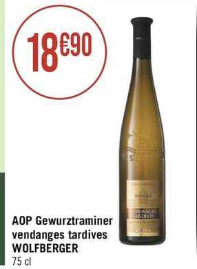 aop gewurztraminer vendanges tardives wolfberger
