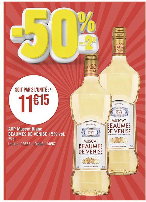 aop muscat blanc beaumes de venise 15% vol.