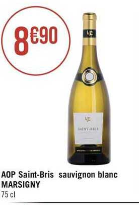 aop saint-bris sauvignon blanc marsigny