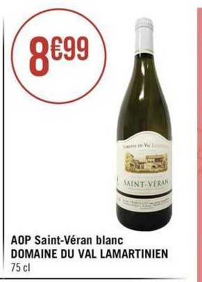 aop saint-véran blanc domaine du val lamartinien
