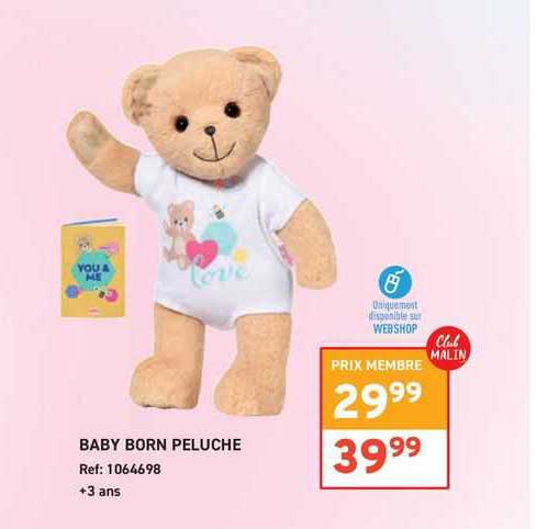 baby born peluche