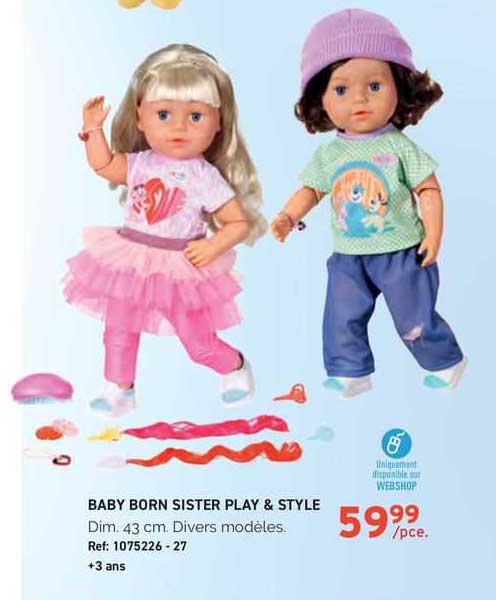 baby born sister play & style