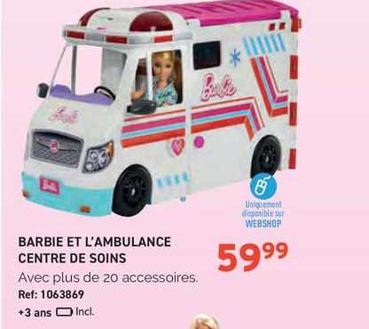 barbie et l'ambulance centre de soins