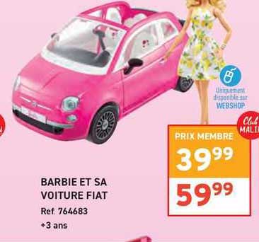 barbie et sa voiture fiat