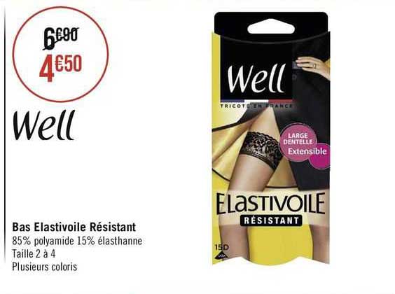 Bas Elastivoile Résistant Well