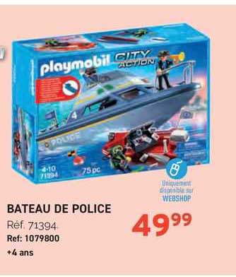 bateau de police playmobil
