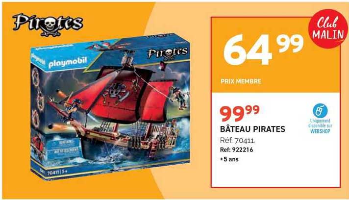 bâteau pirates playmobil