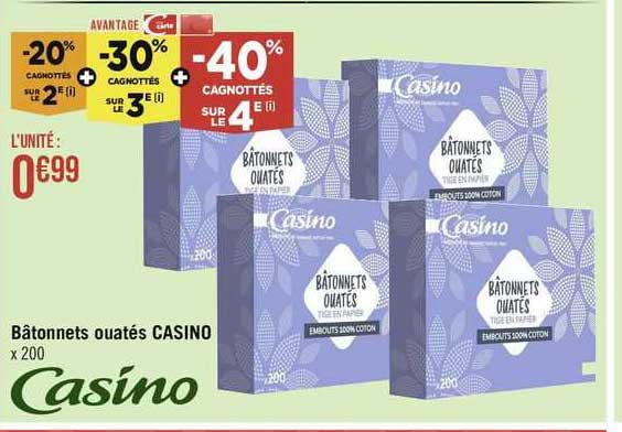 Bâtonnets Ouatés Casino