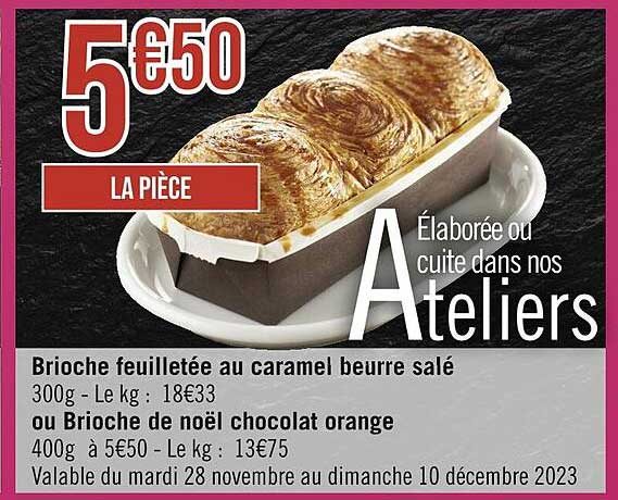 Brioche Feuilletée Au Caramel Beurre Salé Ou Brioche De Noël Chocolat Orange
