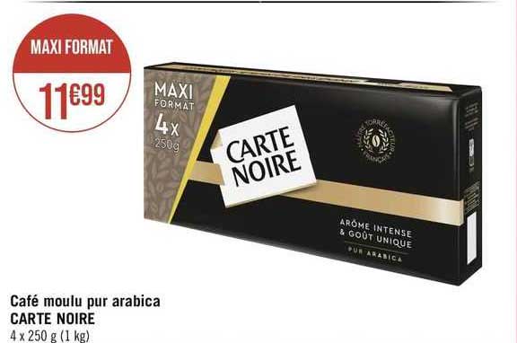 Café Moulu Pur Arabica Carte Noire
