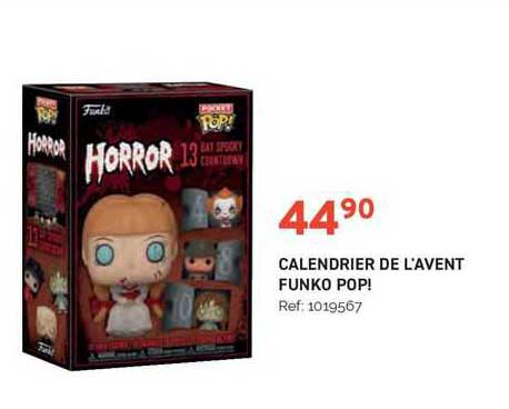 calendrier de l'avent funko pop!