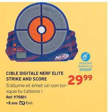 cible digitale nerf elite  strike and score