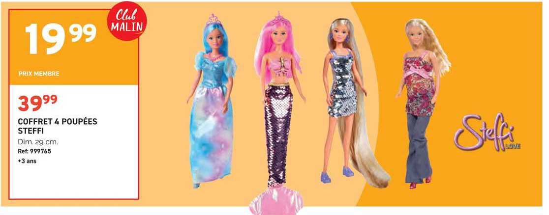 coffret 4 poupees steffi