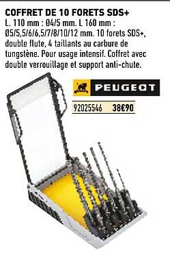 coffret de 10 forêts sds+ peugeot