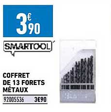 coffret de 13 forêts métaux smartool