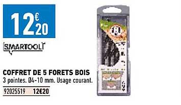 coffret de 5 forêts bois smartool
