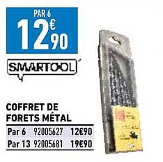 coffret de forêts métal smartool