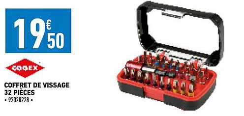 coffret de vissage 32 pièces cogex