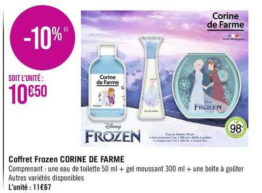Coffret Frozen Corine De Farme