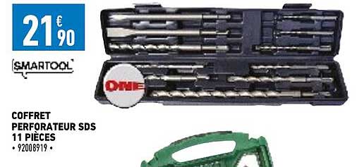 coffret perforateur sds 11 pièces smartool