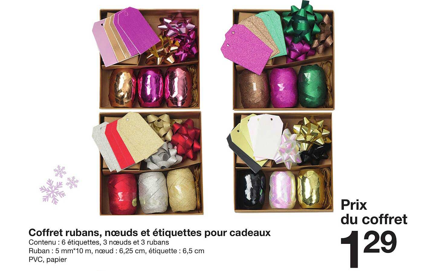 Coffret Rubans, Nœuds Et étiquettes Pour Cadeaux