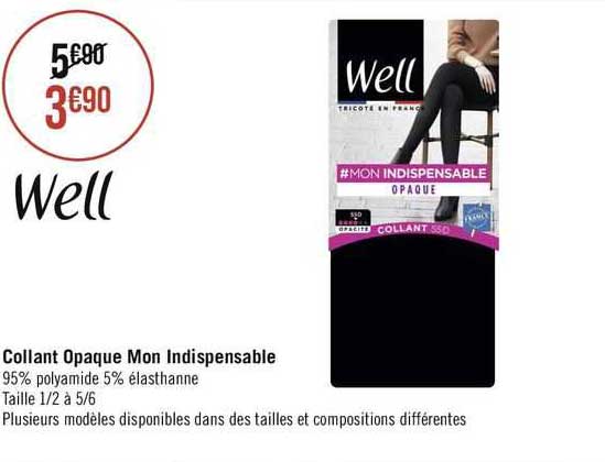 collant opaque mon indispensable well
