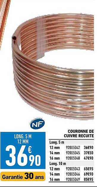 couronne de cuivre recuite