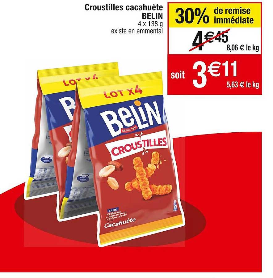 Croustilles Cacahuète Belin