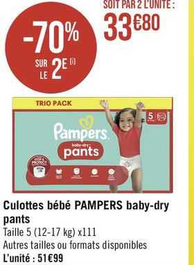 culottes bébé pampers baby-dry pants