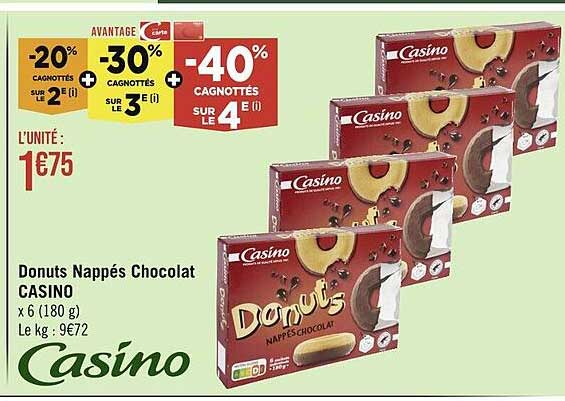 Donuts Nappés Chocolat Casino