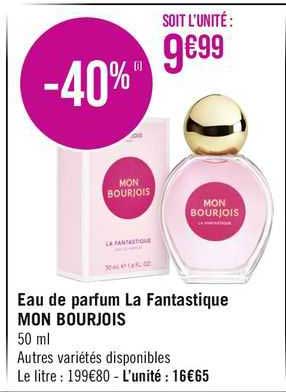 eau de parfum la fantastique mon bourjois