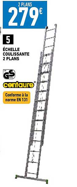 échelle coulissante 2 plans centaure