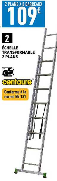 échelle transformable 2 plans centaure