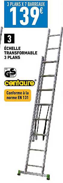 échelle transformable 3 plans centaure