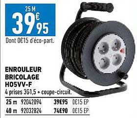 enrouleur bricolage h05vv-f
