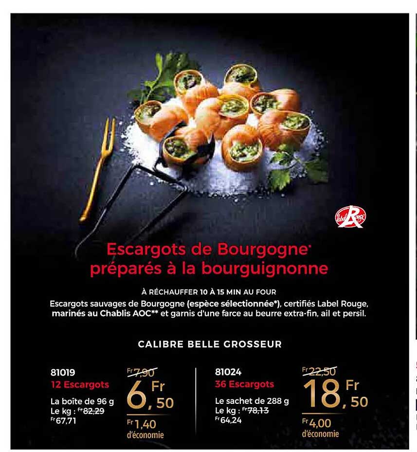 escargots de bourgogne préparés à la bourguignonne