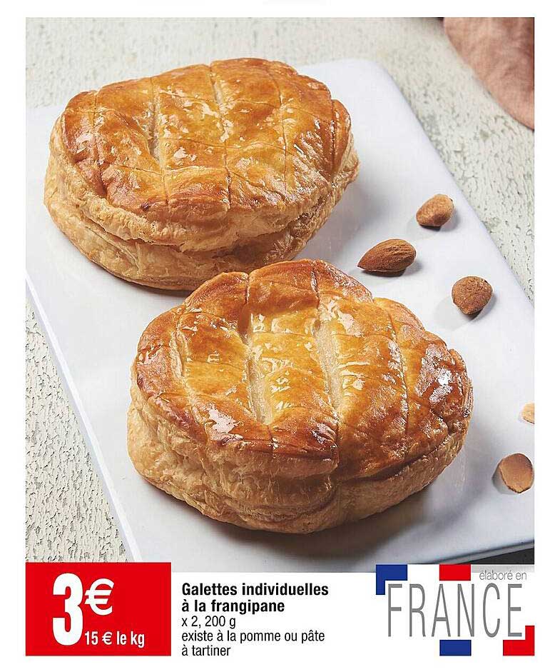 galettes individuelles à la frangipane