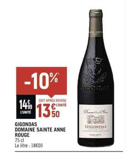 gigondas domaine sainte anne rouge