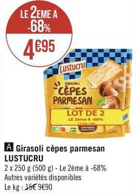 Girasoli Cèpes Parmesan Lustucru